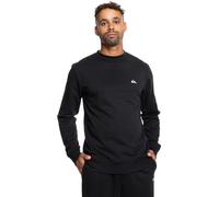 Sweatshirt QUIKSILVER "BASIC CREW YOUNG MEN", Damen, Gr. M, schwarz (true schwarz), Sweatware, Obermaterial: 60% Baumwolle, 40% Polyester, unifarben, normal, Rundhals, eingesetzt,weit Bündchen, Sweats