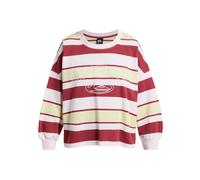 Sweatshirt QUIKSILVER "Bright", Damen, Gr. XL, burnt russet stripes qsw, Obermaterial: 100% Baumwolle., Sweatshirts Sweatshirt (25866568-XL) burnt russet stripes qsw