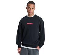 Sweatshirt QUIKSILVER "Dna", Herren, Gr. XS, schwarz, Obermaterial: 45% Baumwolle, 40% Baumwolle, 15% Polyester., Sweatshirts Sweatshirt (91442913-XS) schwarz