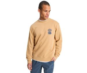Sweatshirt QUIKSILVER "Salt Water Graphic", Herren, Gr. S, beige (khaki), Obermaterial: 55% Baumwolle, 25% Baumwolle, 20% Polyester., Sweatshirts Sweatshirt (54156063-S) khaki