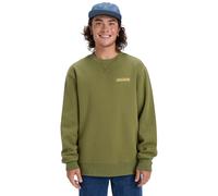 Quiksilver Salt Water Graphic Crew Fleecepullover, Grün, XS