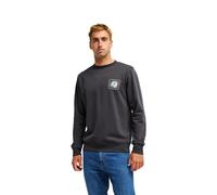 Sweatshirt QUIKSILVER "VIBES CREW", Herren, Gr. XL, grau (tarmac), Obermaterial: 60% Baumwolle, 40% Polyester, Sweatshirts Sweatshirt, aus Baumwolle und Polyester, erhältlich in den Größen S bis XXL (