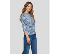 Sweatshirt RABE "Sweatshirt", Damen, Gr. 46, hellblau, 74%Polyester 23%Viskose 3%Elasthan, gerade, Sweatshirts Sweatshirt (84517350-46) hellblau