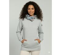 Sweatshirt RAGWEAR "ANGELLIKA FLOWERS O", Damen, Gr. 3XL, weiß, Sweatware, Obermaterial: 90% Baumwolle, 10% Polyester, bedruckt, gemustert, Rundhals, Rippbündchen, Sweatshirts Sweatshirt, mit asymmetr