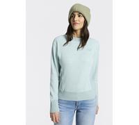 Sweatshirt RAGWEAR "AZALLEA O", Damen, Gr. M, grün (aqua), Sweatware, Obermaterial: 70% Baumwolle, 30% Polyester, unifarben mit Farbeinsatz, hüftlang, Rundhals, Rippbündchen, Sweatshirts Sweatshirt, m