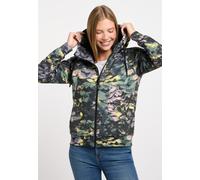 Sweatshirt RAGWEAR "FLLAWIA PRINT", Damen, Gr. L, schwarz combo, Sweatware, Obermaterial: 70% Baumwolle, 30% Polyester, bedruckt, normal, Rundhals, Sweatshirts Sweatshirt (69665746-L) schwarz combo