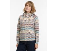 Sweatshirt RAGWEAR "FLLAWIA PRINT", Damen, Gr. M, bunt (sand), Sweatware, Obermaterial: 70% Baumwolle, 30% Polyester, gemustert, regular fit, Rundhals, Rippbündchen, Sweatshirts Sweatshirt (62087124-M