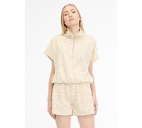 Sweatshirt RAGWEAR "IZZARA TOP PRINT", Damen, Gr. XXL (44), beige, Sweatware, Obermaterial: 50% Baumwolle, 50% Polyester, bedruckt, regular fit taillenlang, Rundhals, angeschnitten, Sweatshirts Sweats