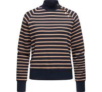 Sweatshirt RAGWEAR "Majjorka", Damen, Gr. M (38), blau (navy), Sweatware, Material: 85% Baumwolle, 15% Polyester, oversize hüftlang, hoch geschlossener Ausschnitt, Ärmel ohne Ärmelschlitz Rippbündchen