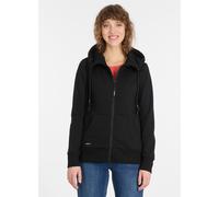 Sweatshirt RAGWEAR "NESKIA ZIP", Damen, Gr. XS, schwarz, Sweatware, Obermaterial: 70% Baumwolle, 30% Polyester, Rundhals, Sweatshirts Sweatshirt (13744728-XS) schwarz
