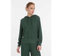 Kapuzensweatshirt RAGWEAR "TONNARA", Damen, Gr. L, pine grün, Feinstrick, Obermaterial: 75% Viskose, 22% Polyester, 3% Elasthan, unifarben, normal, Rundhals, Sweatshirts (78698755-L) pine grün