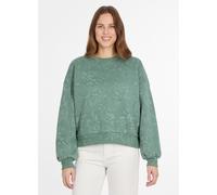 Sweatshirt RAGWEAR "WUSS PRINT", Damen, Gr. L, dusty grün, Sweatware, Obermaterial: 70% Baumwolle, 30% Polyester, figurumspielend hüftlang, Rundhals, Bündchen, Sweatshirts Sweatshirt (59051731-L) dust