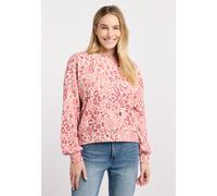 Sweatshirt RAGWEAR "WUSS PRINT", Damen, Gr. M, pink, Sweatware, Obermaterial: 70% Baumwolle, 30% Polyester, bedruckt, normal, Rundhals, Sweatshirts Sweatshirt, Elastische Baumwollmischung und softem F