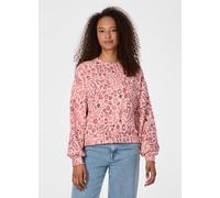 Sweatshirt RAGWEAR "WUSS PRINT", Damen, Gr. S, pink, Sweatware, Obermaterial: 70% Baumwolle, 30% Polyester, bedruckt, normal, Rundhals, Sweatshirts Sweatshirt, Elastische Baumwollmischung und softem F