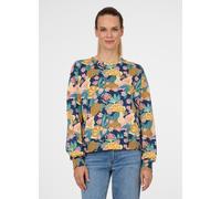Sweatshirt RAGWEAR "WUSS PRINT", Damen, Gr. XL, bunt (midnight), Sweatware, Obermaterial: 50% Baumwolle, 50% Polyester, bedruckt, normal, Rundhals, Sweatshirts Sweatshirt, mit bedruckter Optik, im cas