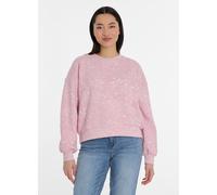 Sweatshirt RAGWEAR "WUSS PRINT", Damen, Gr. XXL, beige (marshmallow), Sweatware, Obermaterial: 70% Baumwolle, 30% Polyester, figurumspielend hüftlang, Rundhals, Bündchen, Sweatshirts Sweatshirt (77816