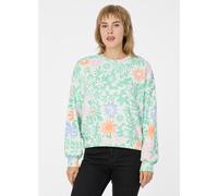 Sweatshirt RAGWEAR "WUSS PRINT", Damen, Gr. XXL, mint combo, Sweatware, Obermaterial: 70% Baumwolle, 30% Polyester, bedruckt, normal, Rundhals, Sweatshirts Sweatshirt, Elastische Baumwollmischung und