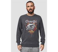 Sweatshirt RECOVERED "Jurassic Park T-Rex Rock", Herren, Gr. L, grau, 100% Baumwolle, bedruckt, casual, Rundhals, Langarm, Sweatshirts, im lockeren Schnitt (49310820-L) grau