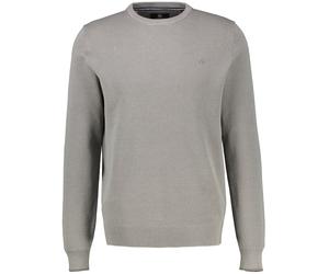 Sweatshirt - Regular Fit - Rundhals-Ausschnitt - Struktur - grau Lerros