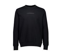 Sweatshirt LINDBERGH "Lindbergh Sweatshirt", Herren, Gr. S, schwarz, Obermaterial: 85% Baumwolle, 15% Polyester, lässig geschnitten, Sweatshirts (84669310-S) schwarz