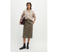 Sweatshirt MARC O'POLO "mit gepeachter Oberfläche", Damen, Gr. XL, beige (natural), Obermaterial: 100% Baumwolle, unifarben, loose fit, Rundhals, Rippbündchen, Sweatshirts Sweatshirt (95820227-XL) nat