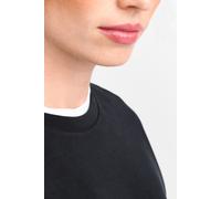 Sweatshirt RICHROYAL "2409 T Peach Crew", Damen, Gr. XL, schwarz, Sweatware, Obermaterial: 52% Modal, 42% Polyester, 6% Elasthan, Rundhals, Sweatshirts Sweatshirt, überschnittene Schultern, softer Gri