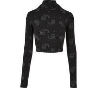 Sweatshirt ROCAWEAR "Rocawear Damen Rocawear AllAround Crewneck", Damen, Gr. M, schwarz, 95% Baumwolle, 5% Elasthan, Rundhals, Sweatshirts Sweatshirt (29612832-M) schwarz