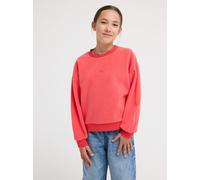 Sweatshirt ROXY "CHILL STORY RG", Mädchen, Gr. 10, rosa (hibiscus), angeraute Sweatware, Obermaterial: 65% Polyester, 35% Baumwolle, Sweatshirts Sweatshirt, für Kinder, mit sportlichem Stil, aus Baumw