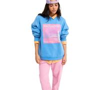 Sweatshirt ROXY "Lineup", Damen, Gr. M, super sonic, Obermaterial: 55% Baumwolle, 25% Baumwolle, 20% Polyester., Sweatshirts Sweatshirt (35976931-M) super sonic