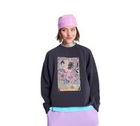 Sweatshirt ROXY "Lineup Terry", Damen, Gr. L, anthrazit, Obermaterial: 55% Walkfrottier, 25% Walkfrottier, 20% Microfaser;, Sweatshirts Sweatshirt (35102665-L) anthrazit