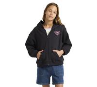Sweatshirt ROXY "Midnight Hike Brushed", Mädchen, Gr. 8(125-130cm), schwarz (anthrazit), Obermaterial: 55% Baumwolle, 25% Baumwolle, 20% Polyester., Sweatshirts Sweatshirt (54754507-8) anthrazit