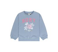 Sweatshirt ROXY "MORNING HIKE BRUSHED RG", Kinder, Gr. 14 (158/164), blau blizzard, Obermaterial: 80% Baumwolle, 20% Polyester, sportlich, Sweatshirts (63097617-14) blau blizzard