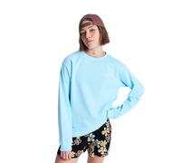 Sweatshirt ROXY "Surf Stoked Terry Vint", Damen, Gr. XL, tanager turquoise, Obermaterial: 60% Walkfrottier, 40% Microfaser;, Sweatshirts Sweatshirt (58503835-XL)