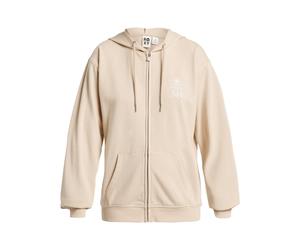 Sweatshirt ROXY "Surf Stoked Zip Terry", Damen, Gr. S, pebble, Obermaterial: 60% Baumwolle, 40% Polyester., Sweatshirts Sweatshirt (20974021-S) pebble