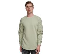 Sweatshirt RUSTY NEAL, Herren, Gr. L, grün (hellgrün), 70% Baumwolle, 30% Polyester, unifarben, normal, Rundhals, Sweatshirts Sweatshirt, mit geripptem Ärmeldesign (57845820-L) hellgrün