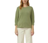 s.Oliver Damen Sweatshirt aus Scuba 3/4-Arm Olive Größe 36 (2174983.7900.36)