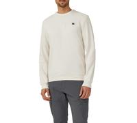 Sweatshirt S.OLIVER, Herren, Gr. M, beige (ecru), Sweatware, Obermaterial: 70% Baumwolle, 30% Polyester, unifarben, casual, regular fit taillenbedeckt, Rundhals, Langarm Rippbündchen, Sweatshirts, mit