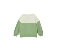Sweatshirt S.OLIVER JUNIOR, Jungen, Gr. 92/98, grün, Sweatware, Obermaterial: 90% Baumwolle, 10% Polyester, bequem normal, Rundhals, Rippbündchen, Sweatshirts Sweatshirt, bequem geschnitten, Rundhalsa