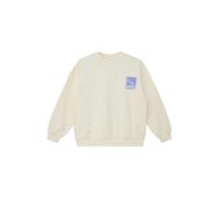Sweatshirt S.OLIVER JUNIOR, Mädchen, Gr. 158/164, light beige, Sweatware, Obermaterial: 60% Baumwolle, 40% Polyester, bedruckt, lässig geschnitten hüftbedeckend, Rundhals, Bündchen, Sweatshirts Sweats