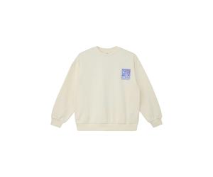 Sweatshirt S.OLIVER JUNIOR, Mädchen, Gr. 158/164, light beige, Sweatware, Obermaterial: 60% Baumwolle, 40% Polyester, bedruckt, lässig geschnitten hüftbedeckend, Rundhals, Bündchen, Sweatshirts Sweats