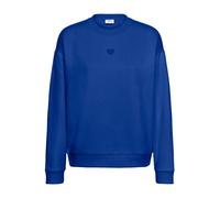Sweatshirt SAINT TROPEZ "Sweatshirt NachinaSZ", Damen, Gr. S, blau (surf blau), Obermaterial: 60% Baumwolle CO(Bio). 40% Polyester PES., Sweatshirts Sweatshirt (16933646-S) surf blau