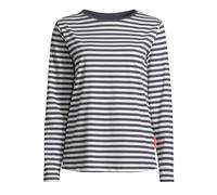 Sweatshirt SALZHAUT "Sweatshirt KANT - RINGEL", Damen, Gr. XL, blau (navy sanftes weiß), Obermaterial: 100% Baumwolle CO., Sweatshirts Sweatshirt (37635602-XL) navy sanftes weiß