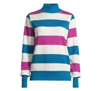Sweatshirt SALZHAUT "Sweatshirt REDD", Damen, Gr. XL, lila (sanftes weiß, plum, fjord), Obermaterial: 80% Baumwolle CO. 20% Polyester PES., Sweatshirts Sweatshirt (97641333-XL) sanftes weiß, plum, fjo