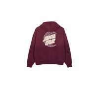 Sweatshirt SANTA CRUZ - Imprint Moon Dot Hood Dark Cherry Wash (DARK CHERRY WASH) Größe: 14