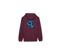 Sweatshirt SANTA CRUZ - Screaming Hand Chest Hood Dark Cherry (DARK CHERRY) Größe: M