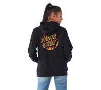 Sweatshirt SANTA CRUZ - Thrasher Flame Dot P/O Hooded Mid Wt Boyfriend Sweatshirt Womens Santa Cruz