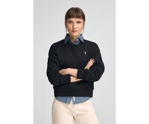 Sweatshirt schwarz im Boxy Fit mit Rigby Go-Logo XL