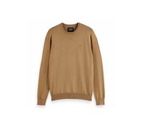 Sweatshirt SCOTCH & SODA "Strickpullover Core Viskose Pullover", Herren, Gr. L, braun (hellbraun), Obermaterial: 81% Viskose CV. 19% Nylon NY., Sweatshirts Sweatshirt (73910768-L) hellbraun