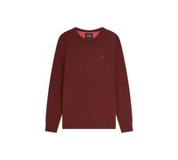 Sweatshirt SCOTCH & SODA "Strickpullover Core Viskose Pullover", Herren, Gr. L, rot (dunkelrot), Obermaterial: 81% Viskose CV. 19% Nylon NY., Sweatshirts Sweatshirt (47327816-L) dunkelrot