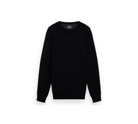 Sweatshirt SCOTCH & SODA "Strickpullover Core Viskose Pullover", Herren, Gr. L, schwarz, Obermaterial: 81% Viskose CV. 19% Nylon NY., Sweatshirts Sweatshirt (87656119-L) schwarz